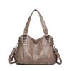 Bolso de mano vintage para mujer, bandolera de hombro, nueva moda 2025, bolso de mano de piel suave de gran capacidad, bolso cruzado