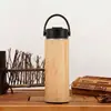 Taza Termo Creativa de Concha de Bambú Transfronteriza Acero Inoxidable 304 Doble Capa Aislada al Vacío Taza para Bolso de Coche al Aire Libre Taza de Concha de Bambú