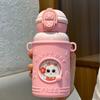 Copo de Água Infantil Personalizado de Alta Aparência, Duplo para Beber Fofo, Copo com Canudo Fofo, Copo Térmico de Aço Inoxidável 316 Anti-Queda para Crianças