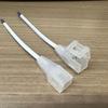 Fábrica de Conector Indirecto Medio para Unión de Accesorio de Cabeza Única Conexión Frontal sin Soldadura Tira de Lámpara de Silicona Extruida Integrada