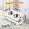 Comedero para Mascotas, Comedero para Gatos con Superficie Inclinada para Proteger la Columna Cervical, Comedero para Perros, Comedero Múltiple, Base Elevada para Prevenir Volcamientos, Comedero para Gatos, Comedero para Perros con Superficie Inclinada para Proteger la Columna Cervical