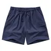 Pantalones Cortos Deportivos Casuales Europeos Transfronterizos para Hombre, Nuevo Estilo de Verano, Sueltos Finos de Seda de Hielo Secado Rápido Talla Grande Pantalones de Trabajo