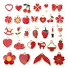 Conjunto misto de pequenos acessórios, pulseira DIY de liga com gotas de óleo, colar, brinco, pingente, chaveiro, acessório e pacote de material de decoração