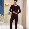 Roupa interior térmica masculina sem costura terno de veludo dupla face masculino e feminino de febre de veludo uma geração de fabricantes para atacado