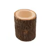 Artesanato em Madeira Transfronteiriço Mini Suporte para Velas Vaso de Flores de Madeira Natural Decoração de Sala de Estar Árvore Tronco de Mesa Escritório Madeira Fulminada