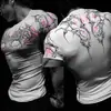 Camiseta para Hombre Breathedivinity Estilo Oscuro Americano Deportes Fitness Secado Rápido Transpirable Compresión Manga Corta