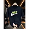 Camiseta de manga corta para hombre, nueva marca de moda estadounidense de verano, camiseta de media manga para parejas, camiseta informal holgada con cuello redondo