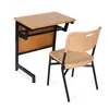 Cadeiras de Escritório para Comércio Exterior, Cadeiras de Treinamento, Cadeiras de Aluno para Salas de Aula Escolares e Universitárias, Conjuntos de Mesa e Cadeira em Cor de Madeira Natural, Atacado Personalizado
