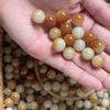 Jade Branco Bodhi Esculpido Carvão Queimado Garra de Gato Contas Soltas Carvão Queimado Queijo Leão Acordado Bodhi Lótus Pulseira Acessórios para Joias DIY