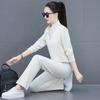 Traje Deportivo Casual para Mujer Estilo Nuevo 2026 Pantalones de Manga Larga Ropa Deportiva Elegante Sudadera Chaqueta Algodón