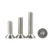 Tornillo de cabeza hexagonal de acero inoxidable 304, tornillo de cabeza avellanada hexagonal, DIN7991, tornillo de copa plana M2M3-M6