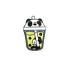 Desenho Animado Mais Vendido Fofo Animal Caneca de Chá com Leite Broche de Metal Criativo Pérola Chá com Leite Roupas Bolsa Acessórios Emblema
