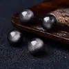 Direto da Fábrica Obsidiana Prateada Natural Contas Soltas Obsidiana Prateada Contas Semi-Acabadas Acessórios para Joias DIY Contas Redondas Atacado