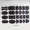 Etiqueta adhesiva de PVC negro borrable en stock transfronteriza, impermeable, para botella de vidrio de condimento de cocina, etiqueta de pizarra