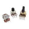Eje de transmisión medio tipo 172 de 3/6 pines potenciómetro simple/doble tipo 121 10K 50K 100K para ajuste de volumen de audio de amplificador de potencia