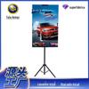 Tripé Dupla Face Clip Pintura Ferro Tripé Poster Stand Loja Poster Promocional 80x 180cm Telescópico Display Stand