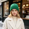Gorro de punto transfronterizo 60g para mujer, otoño e invierno, a prueba de frío, cálido, versátil, casual, moda, gorro de lana