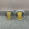 Shenzhen Shuibei Mismo Estilo Oro Puro 999 Tesoro de la Fortuna Aleación Gato de la Suerte Adhesivo Dorado para Teléfono Móvil para Atraer Riqueza Tienda de Oro