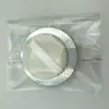 Compacto de Polvo Fijador Redondo Ultra Delgado en Stock con Tapa abatible, Espejo, Malla Elástica, Caja Mini Recargable y Esponja