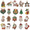 Venta Caliente Transfronteriza Mixto 20 Goteo de Aceite Aleación Serie de Papá Noel Copo de Nieve Colgantes Colgantes Accesorios para Joyería DIY
