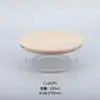 Contenedor de Almacenamiento de Alimentos de Vidrio Engrosado Resistente al Calor con Tapa de Madera de Bambú, Hermético, Apto para Microondas, para Cocinar al Vapor y Cocinar Alimentos, Fiambrera de Vidrio