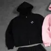 Estação Independente Personalidade Retrô Marca de Moda de Rua Nova Moletom Outono Unissex Cardigan Casual Moletom Calça de Moletom