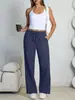 Pantalones de chándal holgados de pierna ancha para mujer de tallas grandes más vendidos con forro polar y cordón en Amazon y Temu en Europa y América