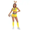 Roupas Europeias e Americanas Basquete Futebol Salão do Automóvel Tops Shorts Headwear Fantasias de Performance de Cheerleading de Três Peças