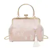 Bolso de Mano Retro Simple Estilo Chino Nuevo Bolso de Noche Diseño de Nicho Estética de Estilo Nacional Bolso de Hombro Cruzado Bolsos para Mujer