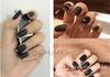 Nueva Manicura Punk de Celebridad de Internet Douyin de Moda Anillo para Uñas de Acero Inoxidable con Joyería Piercing Genial Decoración