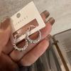 Pendientes de plata Zhizhen 925, nuevos pendientes de hebilla de oreja de plata con bobinado tejido, elegantes pendientes de botón de plata esterlina para todo el cuerpo