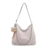 Bolso Casual Estilo Universitario Bajo el Brazo para Mujer 2026 Nuevo Color Sólido Bolso Tote Simple Gran Capacidad Bolso de Hombro Cruzado