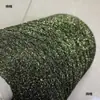 Hilo Hueco, Hilo Dorado, Hilo Brillante, Hilo de Lana, Decoración de Borde de Bolsa, Paquete de Materiales de Hilo Dorado Claro, Aguja de Tejer y Hilo con Purpurina