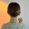 Acessórios de Cabelo Hanfu Estilo Antigo, Grampos de Cabelo Versáteis de Liga Metálica com Franjas Retrô, Enfeites para Coques, Grampos de Cabelo Estilo Chinês Novo para Atacado