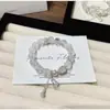 Pulsera de Calabaza de Cristal Blanco Natural para Mujer, Moda de Alta Gama Tendencia, Joyería para Mejor Amiga, Artículo Popular en Transmisión en Vivo de Tiktok