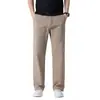 Produto em destaque da Xintang Men's Clothing: Calça casual masculina de algodão puro estilo high street americano, corte solto, tridimensional, desconstruída, perna reta solta