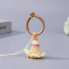 Colgante de Borla de Nudo de Diamante Colorido, Llavero de Borla Estilo Antiguo, Accesorio de Joyería Colgante Hecho a Mano DIY Estilo Étnico
