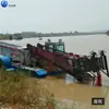 Barco cortacésped totalmente automático, Barco de rescate de basura de superficie para juncos y carrizos, Barco mecanizado de limpieza de jacintos de agua