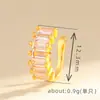 Brinco de Presilha Quadrado Totalmente Cravejado para Mulheres, Ear Cuff Geométrico Criativo em Forma de U de Luxo Leve, Simples e Versátil, Acessório Único de Orelha de Alta Qualidade
