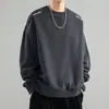 Camiseta de Manga Larga para Hombre Destacada, Estampado de Marca de Moda, Top Otoño/Invierno, Sudadera para Hombre, Camiseta Interior Juvenil, Capa Base