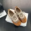 Zapatillas de entrenamiento alemanas cómodas de suela blanda para mujer, de moda 2026, retro, con cordones, con cordones, feas, lindas, casuales para mujer