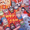 Encabezados de tarjetas de Año Nuevo con dibujos animados, tarjetas de alta calidad y estéticamente agradables, empaques para transmisiones en vivo, tarjetas pequeñas decorativas, empaques para tarjetas, encabezados de tarjetas, reversos de tarjetas