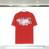 Camiseta de manga corta para hombre y mujer de marca de moda urbana con estampado de logotipo de letra de flor Amiri de stock a largo plazo para comercio exterior