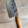 Longquan faca de cozinha corte doméstico faca de dupla finalidade faca de corte faca de forjamento martelo padrão de aço de alto carbono cortante osso corte faca de cozinha