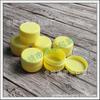 Caja de Crema Amarilla de 15ml Muestra de Subbotella de Cera para Coche Botella de Muestra de Cera para el Cabello Botella de Crema de 15ml Botella de Labial