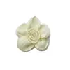 5,5CM Temperamento coreano textura plissada flor torcida novos acessórios flor feita à mão para DIY sapatos acessórios decorativos para roupas