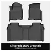 Alfombrillas de TPE para Coche con Cobertura Total Adecuadas para Chevrolet Silverado1500/Gmc Sierra