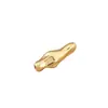 Cuentas Espaciadoras Largas en Forma de Rama de Cobre Chapado en Oro de 18K, Cuentas Tubulares Rectas Irregulares, Materiales para Ensartar, Accesorios para Joyería DIY