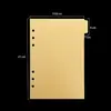Cuaderno A5 Páginas Divisoras de Plástico de Colores Índice Partición de Manual de Hojas Sueltas