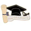 Broche Chapéu de Doutor para Temporada de Formatura Europeia e Americana 2026 Insígnia Comemorativa de Formatura e Exame de Admissão à Faculdade Presente para Estudante Broche de Liga Metálica